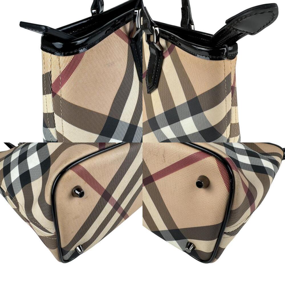 Burberry shoulder bag patent leather Beige Tan multicolor black - Picture 4 of 4